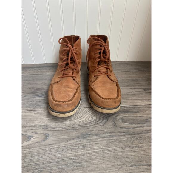 Sorel Kezar Moc Toe Boots Men’s 11 Brown Leather Lace Up Ankle Outdoor Comfort - Picture 4 of 7